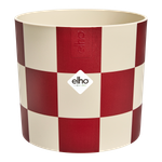 blocks & stripes 15cm dark burgundy